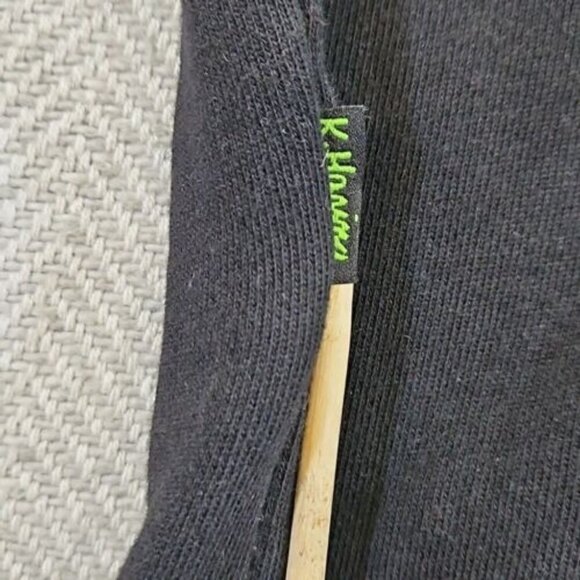 Uniqlo Keith Haring Sweatshirt Crewneck Size Large Sleeve Logo Black Long Sleeve - Picture 10 of 13